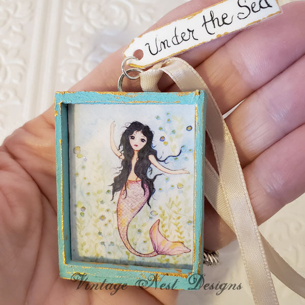 Under the Sea Mermaid No.1:3 Dollhouse Miniature Handmade