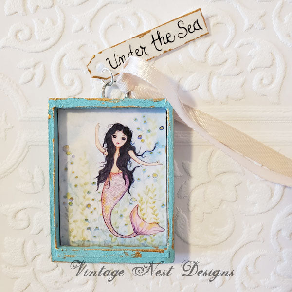 Under the Sea Mermaid No.1:3 Dollhouse Miniature Handmade