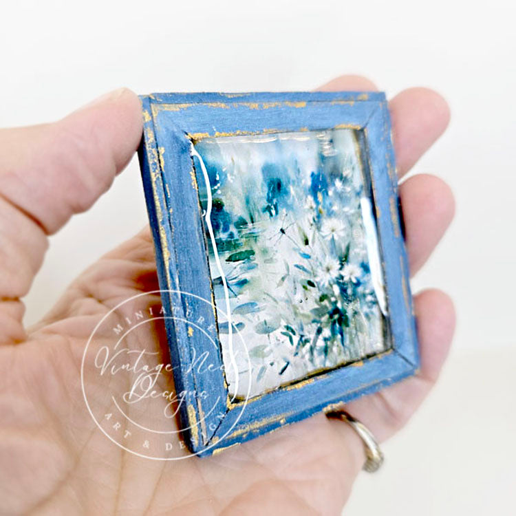 Miniature Flowers & Dragonfly No.1:5 Handmade for Dollhouse