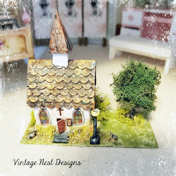 Putz Church House No.6 Handmade Miniature