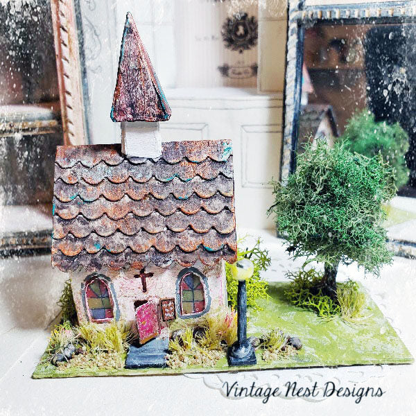 Putz Church House No.6 Handmade Miniature