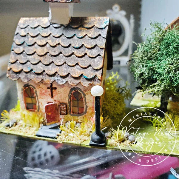 Putz Church House No.6 Handmade Miniature