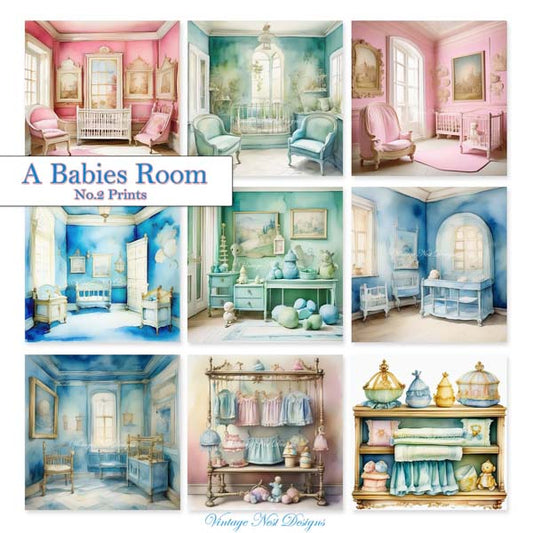 Digital Print A Babies Room No.2 Instant Download