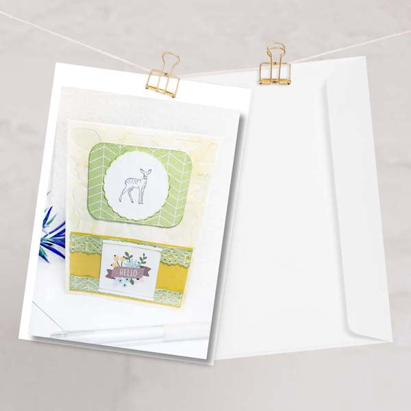 Animal Card No.1 Greeting Blank Inside Handmade One of a Kind