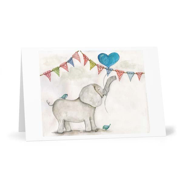 Digital Print Baby Elephant No.1 Watercolor Painting Illustration Instant Download