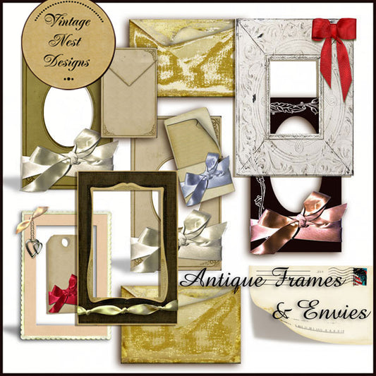 Scrapbooking Numérique Cadres Anciens Envies No.1 Téléchargement Instantané