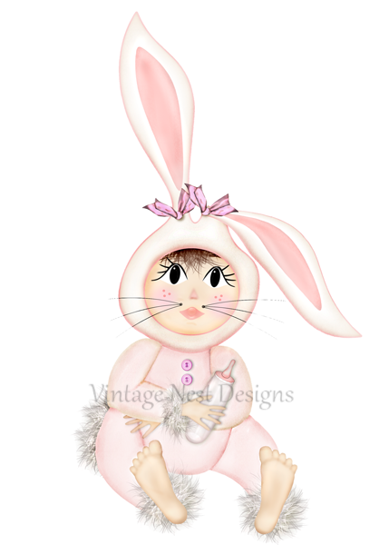 Impression numérique - Graphiques bébé lapin n°1 - Illustration - Téléchargement instantané