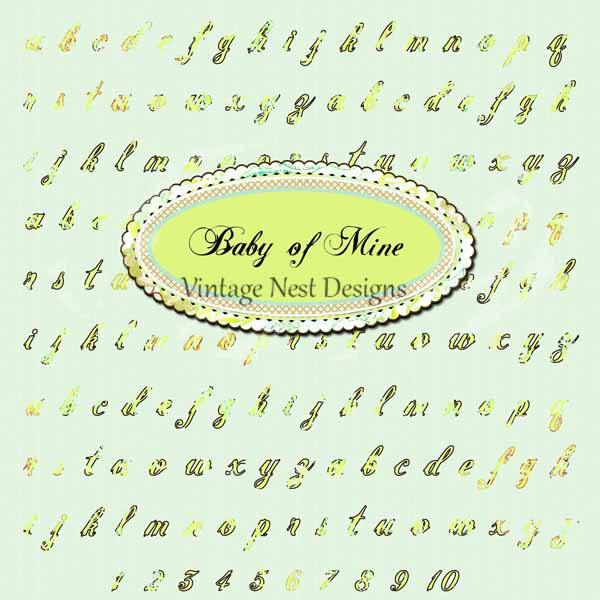 Digital Scrapbooking Baby Girl of Mine Scrapbooking Kit Instant Download