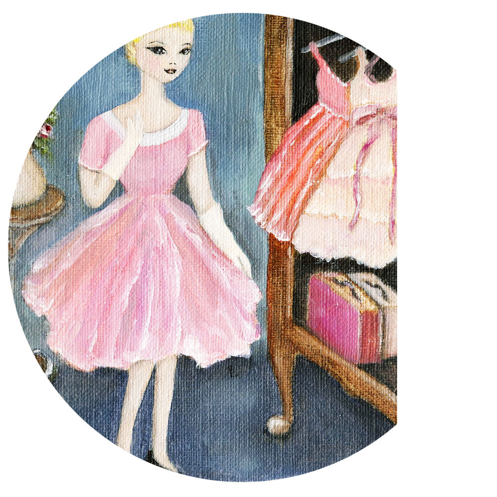 Digital Print Barbie No.12 Oil Painting Instant Download
