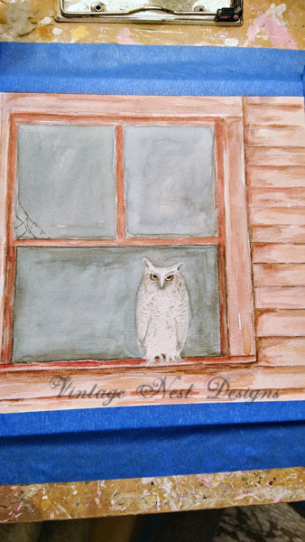 Chouette effraie peinture aquarelle impression numérique n°1 Téléchargement instantané