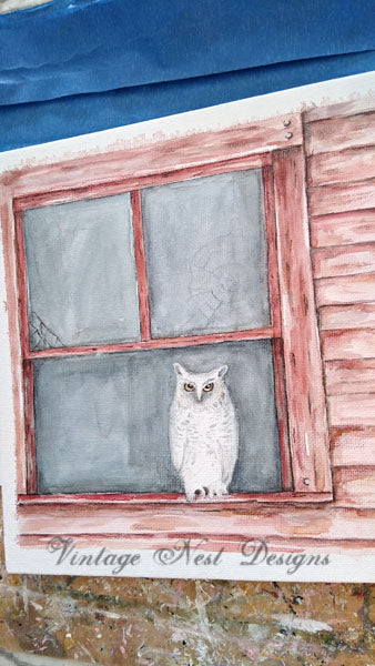 Chouette effraie peinture aquarelle impression numérique n°1 Téléchargement instantané