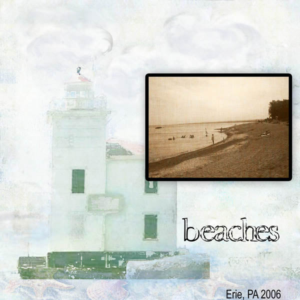 Digital Scrapbooking Strandszenen Scrapbooking-Kit Sofortiger Download