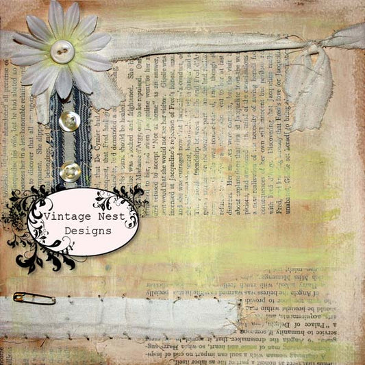 Scrapbooking numérique Plage Tournesols Page Rapide N°1 Téléchargement immédiat