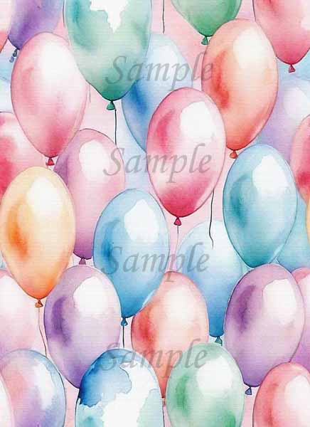 Pack de Papiers Numériques Scrapbooking Anniversaire n°1 Illustration Téléchargement Instantané