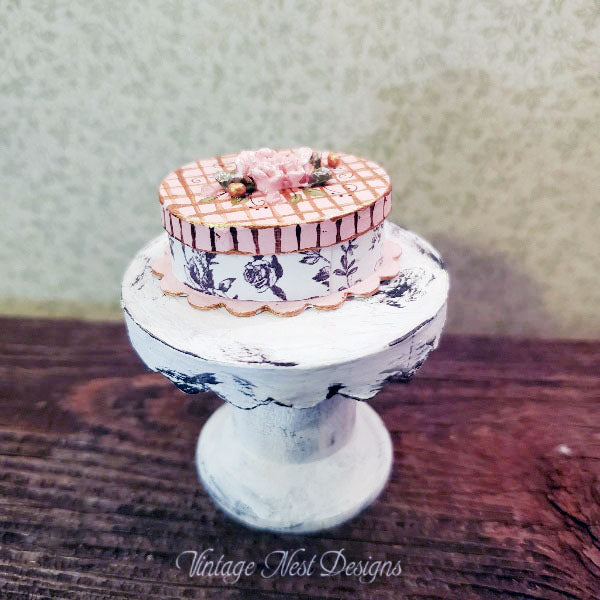 Miniature Box No.100 for Dollhouse Handmade