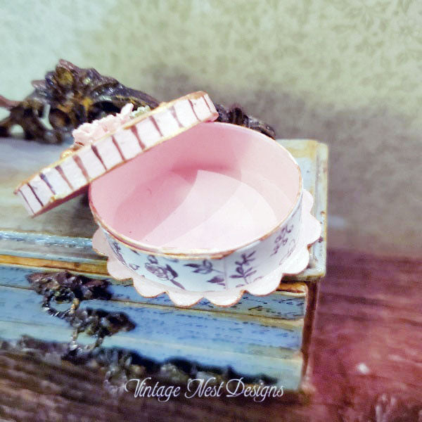 Miniature Box No.100 for Dollhouse Handmade