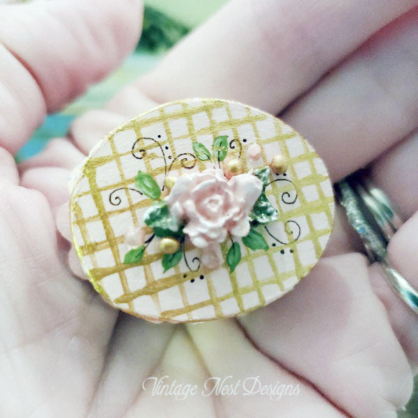 Miniature Box No.100 for Dollhouse Handmade