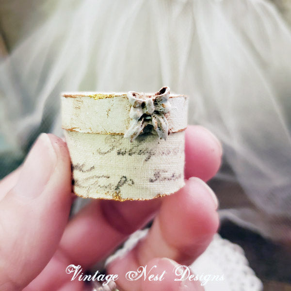 Miniature Box No.102 for Dollhouse Handmade