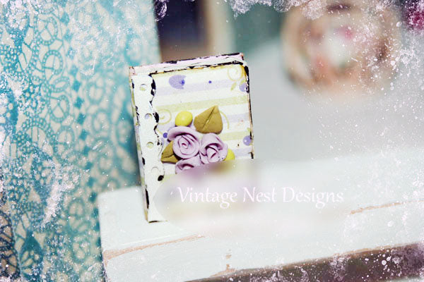 Hat Band Box No.14 Dollhouse Miniature Handmade