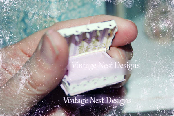 Hat Band Box No.14 Dollhouse Miniature Handmade