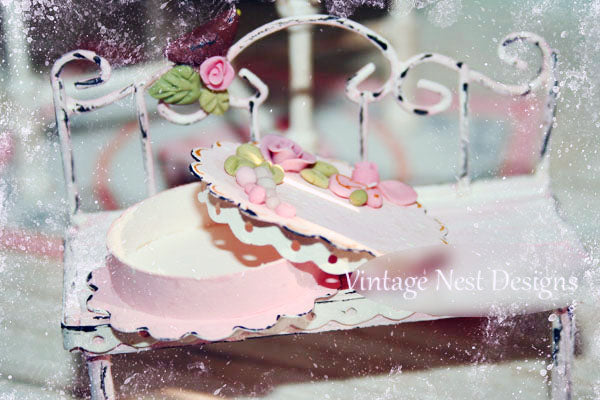 Hat Box No.22 Dollhouse Miniature Handmade