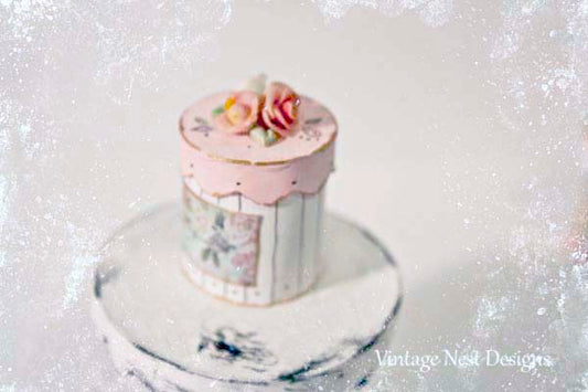 Miniature Box No.39 Handmade for Dollhouse