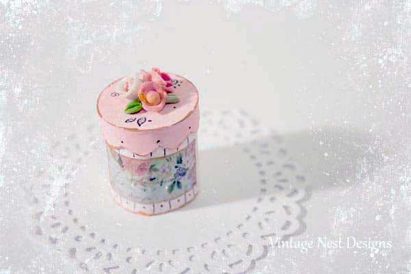 Miniature Box No.39 Handmade for Dollhouse