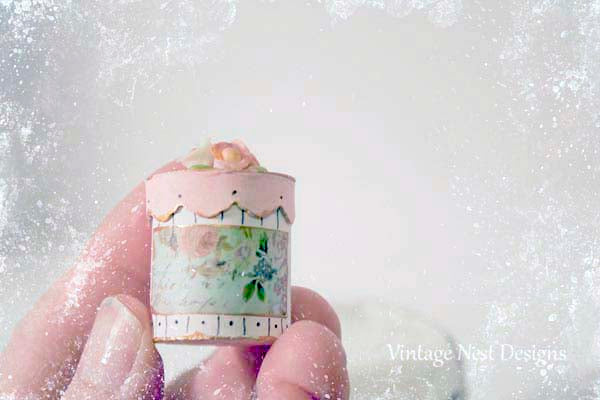 Miniature Box No.39 Handmade for Dollhouse