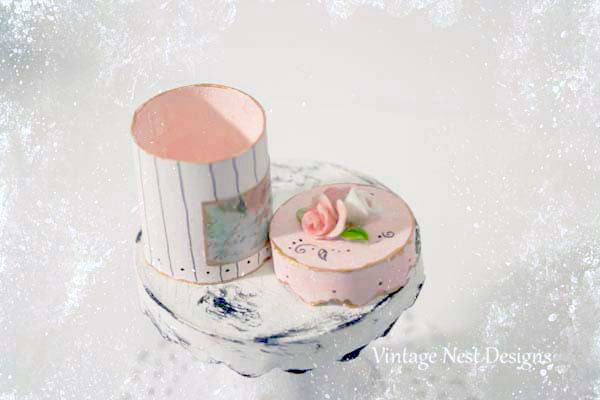 Miniature Box No.39 Handmade for Dollhouse