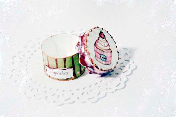 Miniature Cupcake Box No.50 Handmade One of a Kind