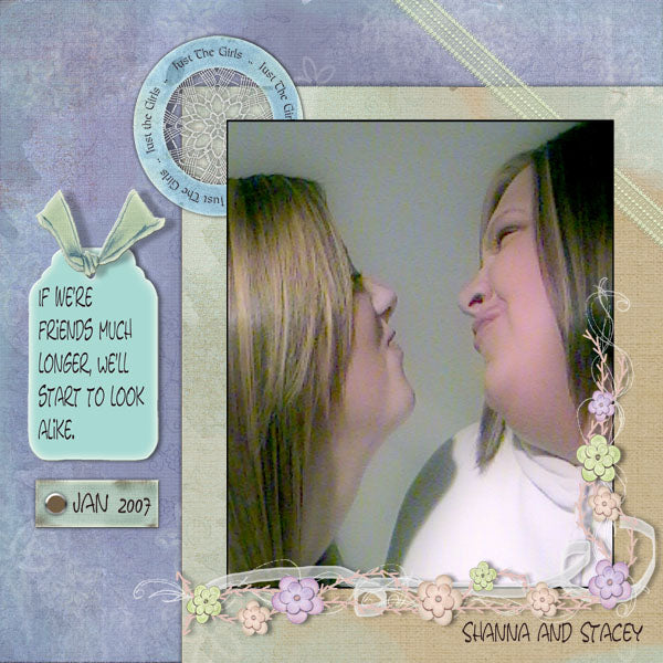 Digital Scrapbooking Atemlose Quick Page Nr.1 Sofortiger Download