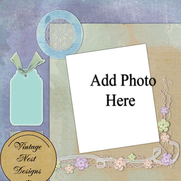 Digital Scrapbooking Atemlose Quick Page Nr.1 Sofortiger Download