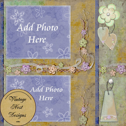 Page rapide Breathless No.2 de scrapbooking numérique - Téléchargement instantané