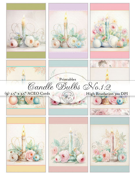 Ampoules de bougie n°2 Illustrations numériques ACEO