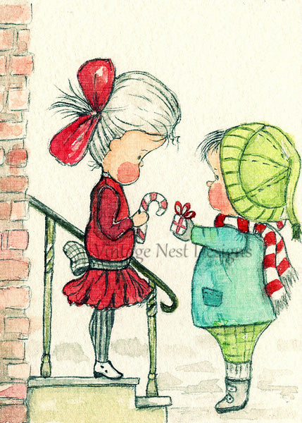 Digital Print Love to You No.1 Watercolor Painting Instant Download