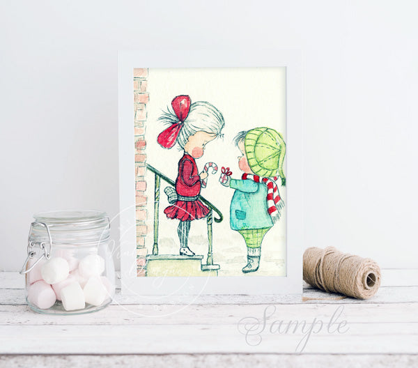 Digital Print Love to You No.1 Watercolor Painting Instant Download
