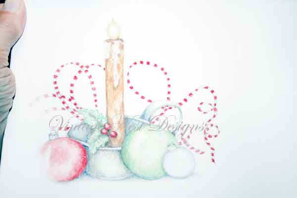 Digital Print Candle Bulbs No.1 Watercolor Painting Instant Download