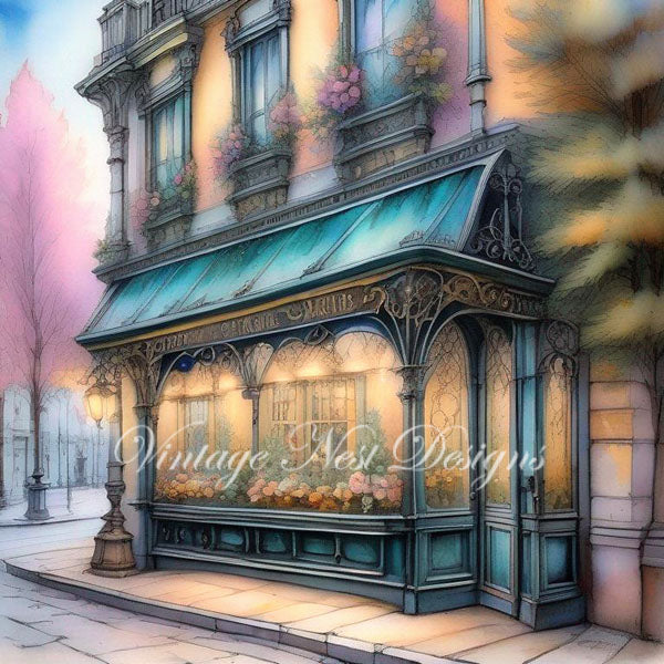 Digital Prints Bundle City Life No.6 Illustration Instant Download