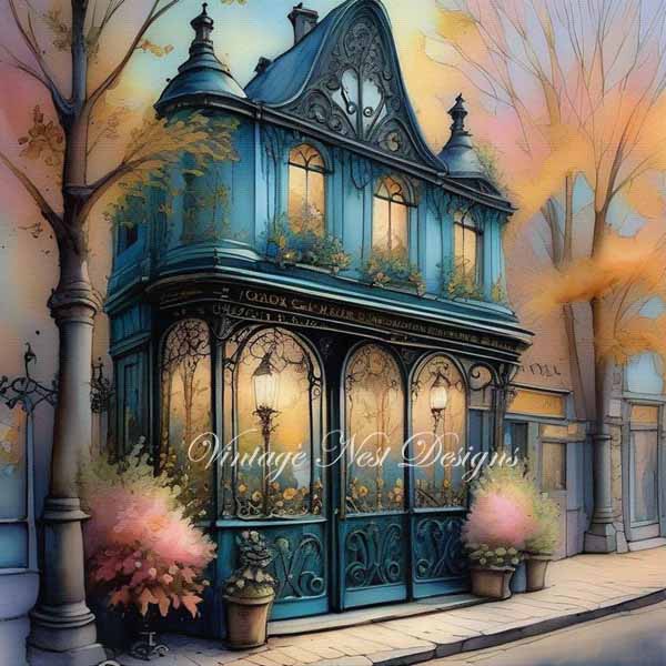 Bundle City Life Nr.7 Digitale Kunstdrucke Illustration