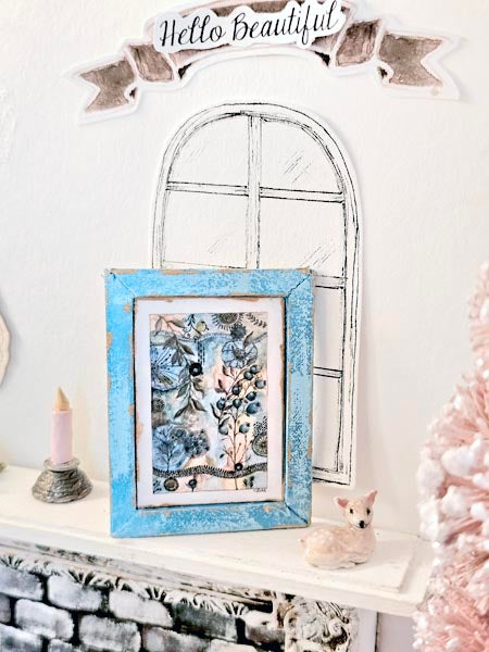 Miniature Contemporary Art No.1:1 Handmade for Dollhouse