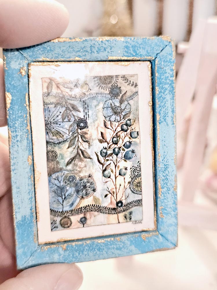 Miniature Contemporary Art No.1:1 Handmade for Dollhouse
