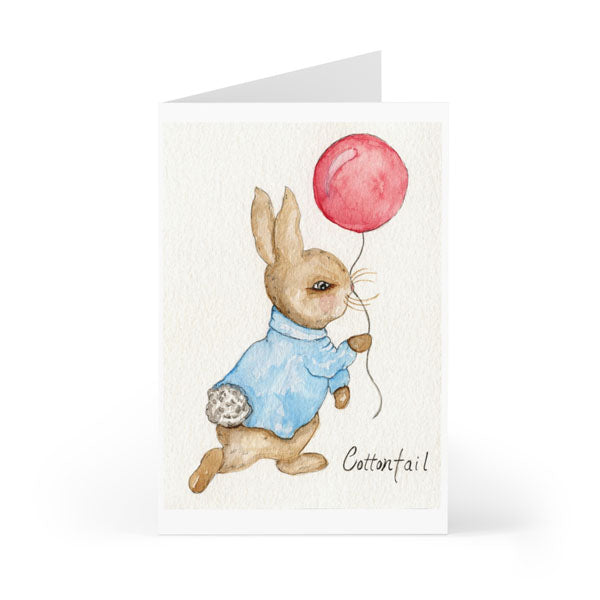 Digital Print Cottontail Rabbit No.1 Watercolor Painting Instant Download