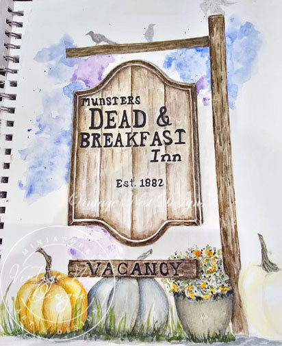 Dead & Breakfast n°1 Impression numérique Peinture à l'aquarelle
