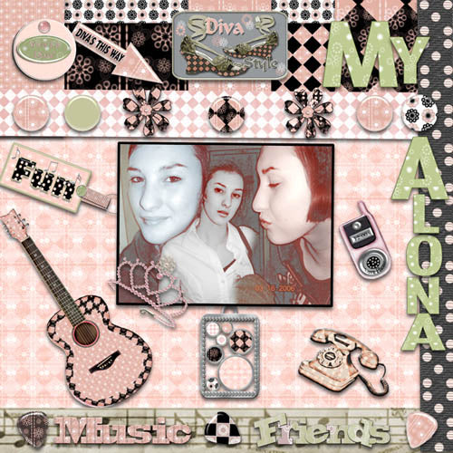 Digital Scrapbooking Diva Style Kit Sofort-Download