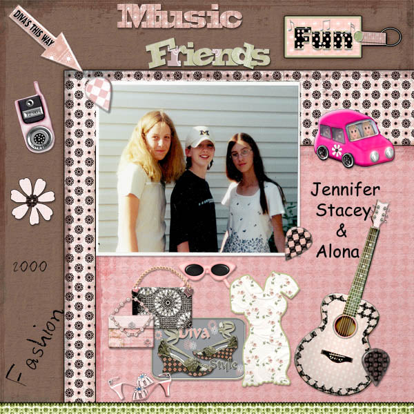 Digital Scrapbooking Diva Style Kit Sofort-Download