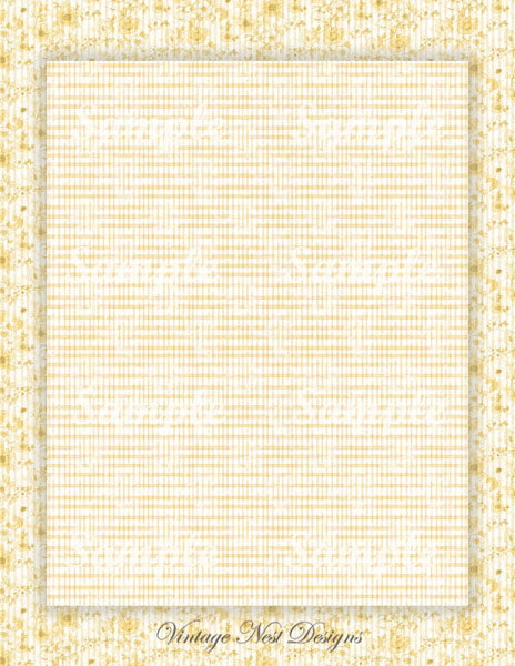 Digital Scrapbooking Victorian Dollhouse Wallpaper No.5 Illustration Instant Download