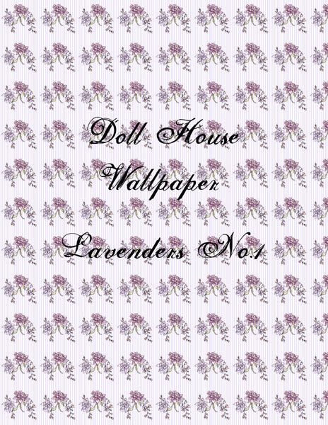 Papier peint de maison de poupée n° 3 Illustrations numériques Scrapbooking