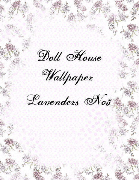 Papier peint de maison de poupée n° 3 Illustrations numériques Scrapbooking