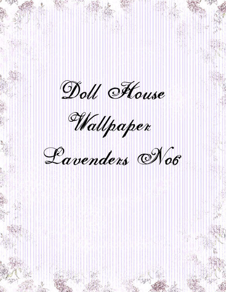 Papier peint de maison de poupée n° 3 Illustrations numériques Scrapbooking