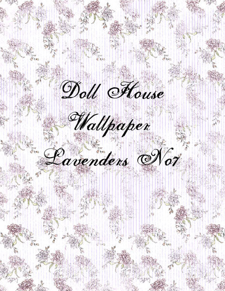 Papier peint de maison de poupée n° 3 Illustrations numériques Scrapbooking